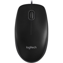 Logitech B100 Kablolu Optik Mouse Siyah 910-003357 - 1