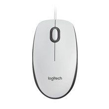 Logitech M100 Kablolu Optik Mouse Beyaz 910-006764 - 1