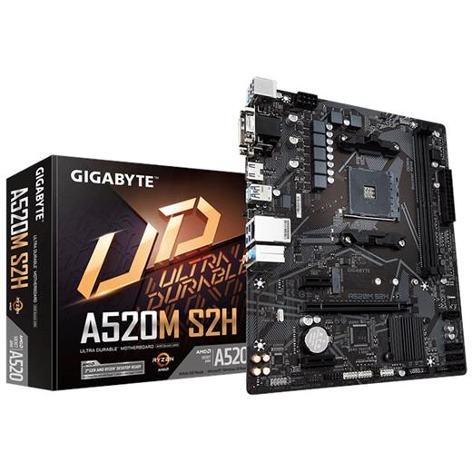 Gigabyte Ga A520M S2H Am4 Ryzen Ddr4 Vga Dvi Hdmi Ga-A520M-S2H