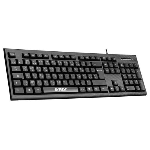 Everest Kb-871U Siyah Usb French/Arabic Kb-871U-A