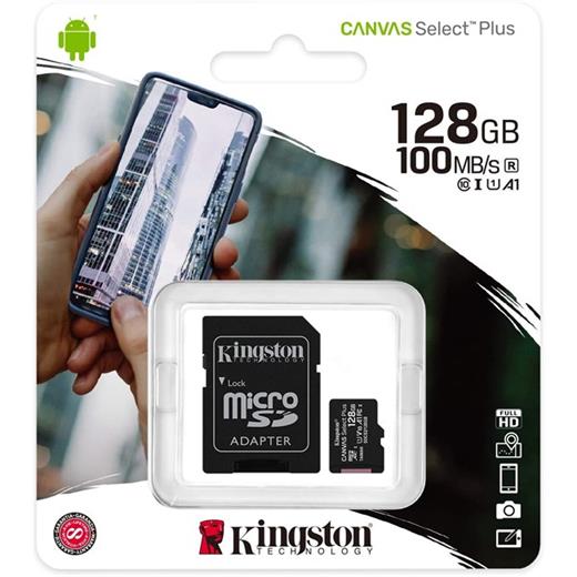 Kingston 128G Micro Sdhc Canvas 100Mb Sdcs2/128Gb