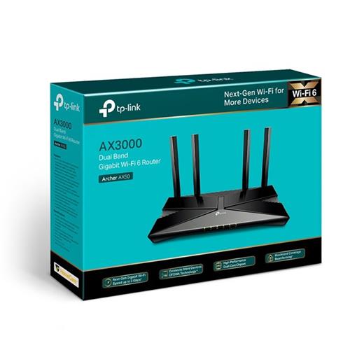 Tp-Link Archer Ax50 3000 Mbps Dual-Band Wi-Fi 6 Ro Archer Ax50