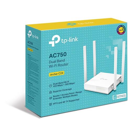 Tp-Link Archer C24 750Mbps Dualband Wi-Fi Router Archer C24