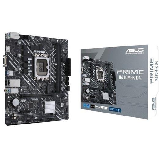 Asus Prime H610M-K D4 1700P Vga Hdmi 90Mb1A10-M0Eay0