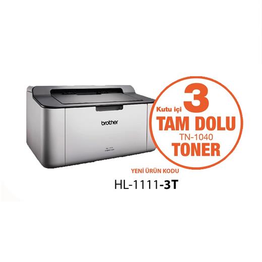 Brother Hl-1111-3T Tek Fonksiyonlu (3Xtoner)