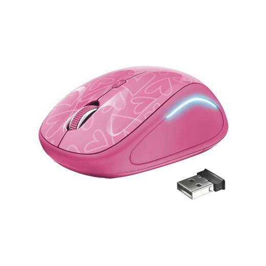 Tru22336 - Trust 22336 Yvi Kablosuz Mouse-Pembe